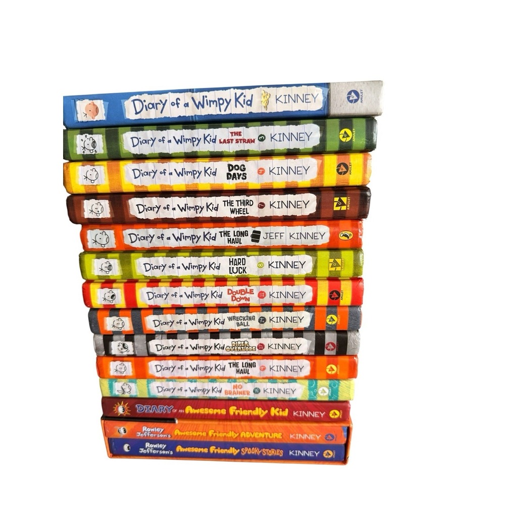 Diary of A Wimpy Kid Books Jeff Kinney 13 Mixed Lot Hardcover 14 Book Bundle